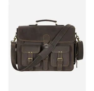 MEN'S LAPTOP BRIEFCASE BAG VINTAGE Leather Messenger Cross Body Bag
