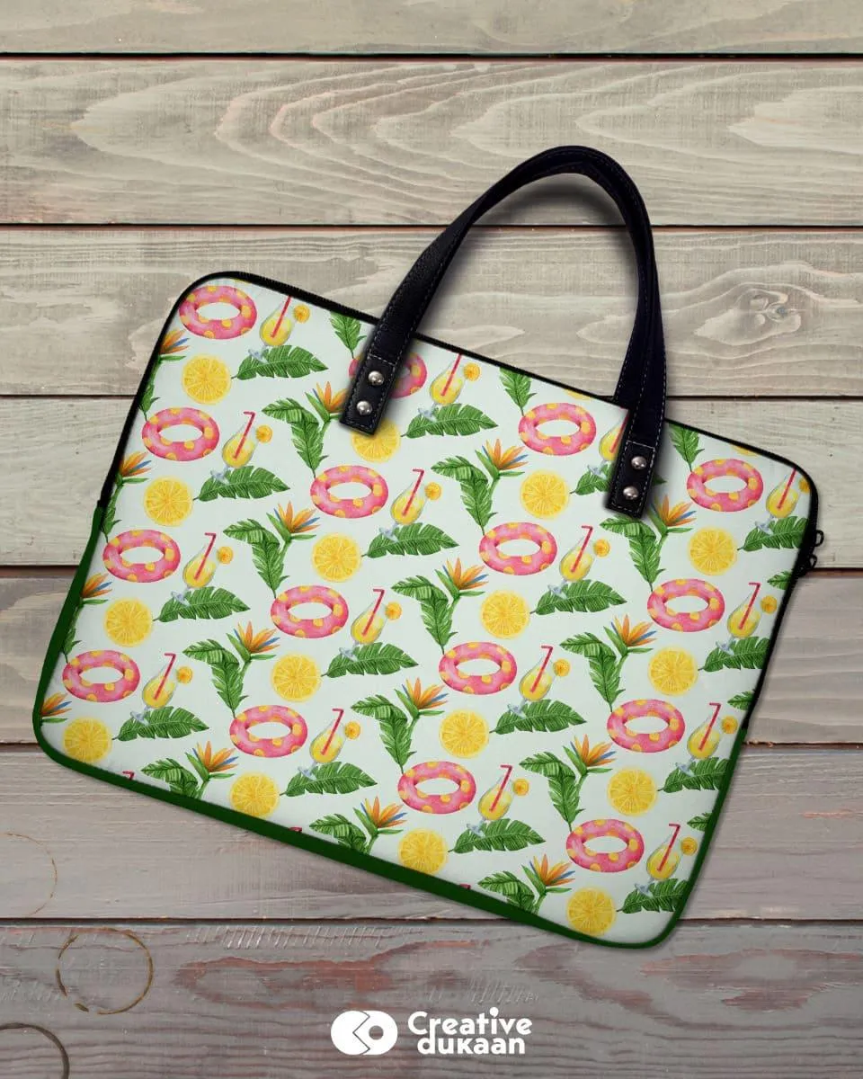 Protective Laptop Sleeve With Cool Summer Vibes