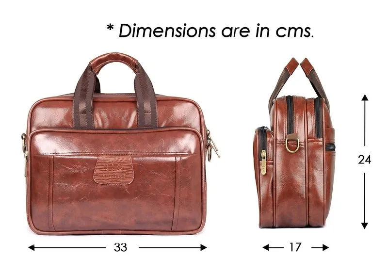 THE CLOWNFISH Commuter Series Tiffin Lunch Bag | Multipurpose | Burnt Brown